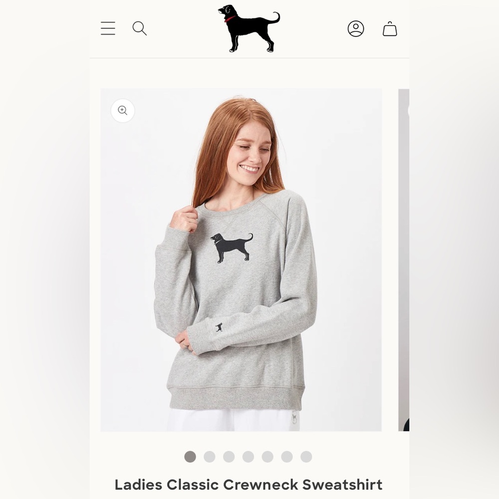 The Black Dog Ladies Classic Crewneck Sweatshirt